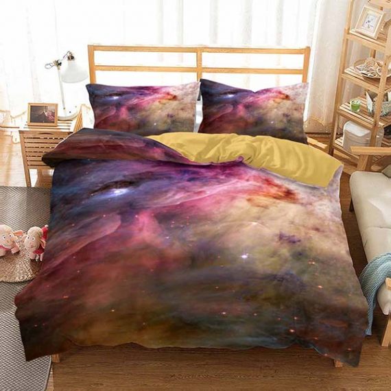 Galaxy Bed Set 3D Style Fashion Colorful Printing Comforter
