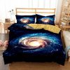 Galaxy Bed Set 3D Style Fashion Colorful Printing Comforter