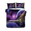 3D Style Colorful Printing Comforte Set Galaxy Bedding