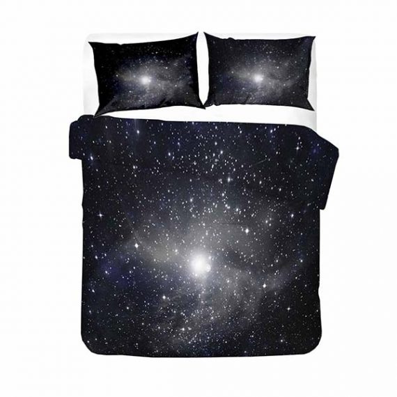 3D Style Galaxy Bedding Colorful Printing Comforte Set