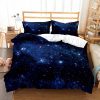 3D Style Galaxy Bedding Colorful Printing Comforte Set