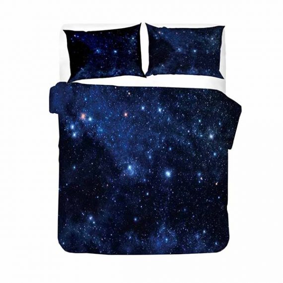 3D Style Galaxy Bedding Colorful Printing Comforte Set