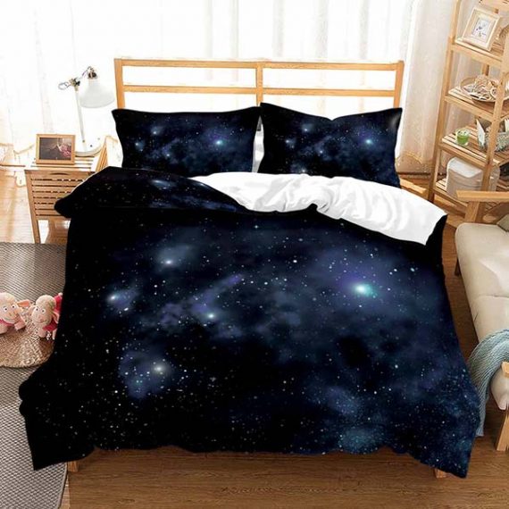 Galaxy Bedding Colorful Printing Comforte Set 3D Style