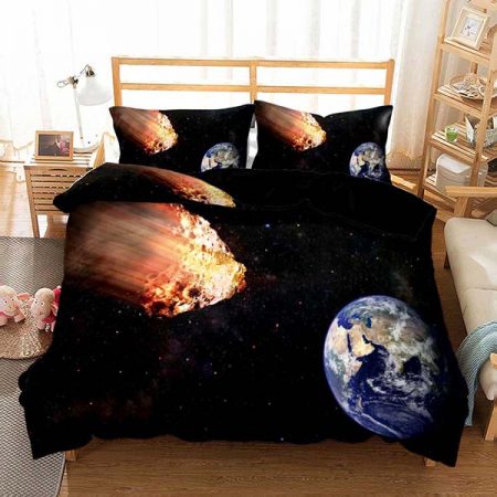 Galaxy Bedding Colorful Printing Comforte Set 3D Style