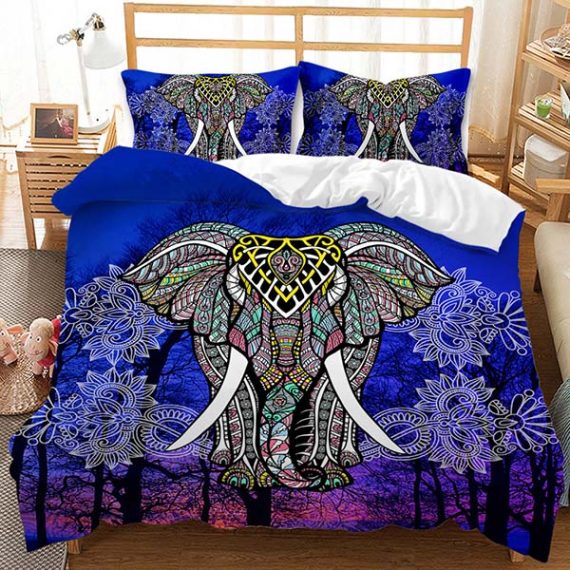 Elephant Bedding Set 3D Style