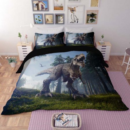Dinosaur Duvet Cover Set 3D Style