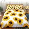 3D Style Comforter Sunflower Bedding Set