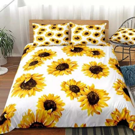 3D Style Comforter Sunflower Bedding Set