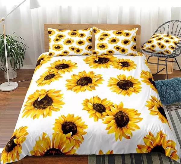 3D Style Comforter Sunflower Bedding Set