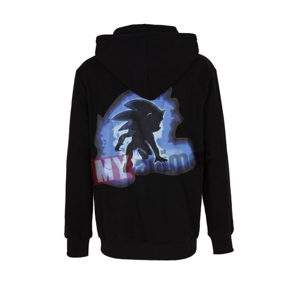 Sonic Hoodie The Hedgehog Zip Up Hooded Sweatshirt