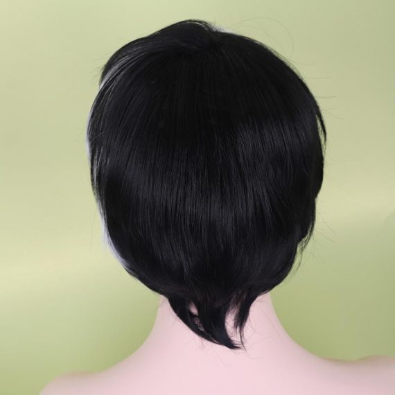 Short Black And White Cruella De Vil Wig