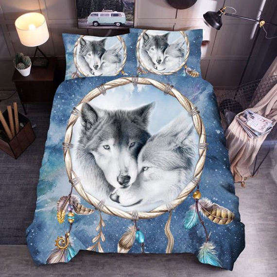 Wolf Bed Set 3D Dream Catcher Bedding