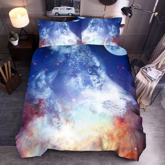 Wolf Bed Set Animal 3D Print Comforter