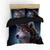 Animal Print Comforter Set Wolf Bed Sheets