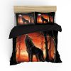 3D Print Comforter Set Wolf Bed Sheets