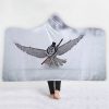 Anime 3D Print Owl Hooded Blanket