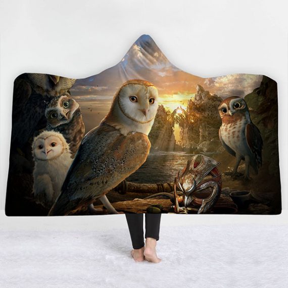 3D Printed Owl Hooded Blanket