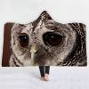 Owl Hooded Blanket 3D Anime Print