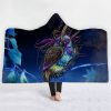 3D Anime Print Owl Hooded Blanket