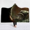 Owl Hooded Animal 3D Style Blanket