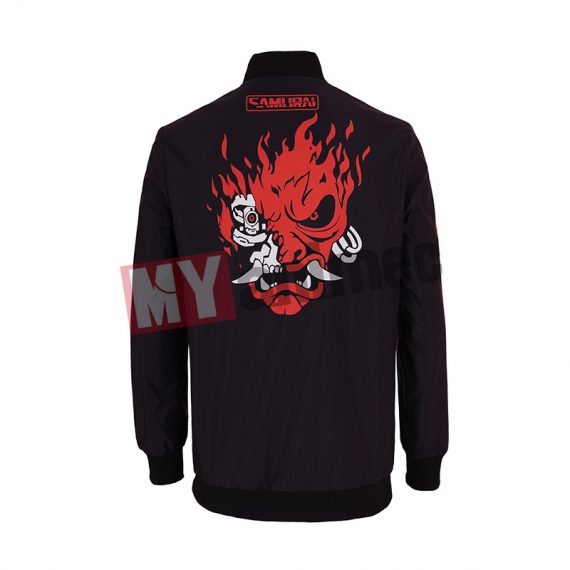 Mens Black Jacket Cyberpunk 2077 Costume