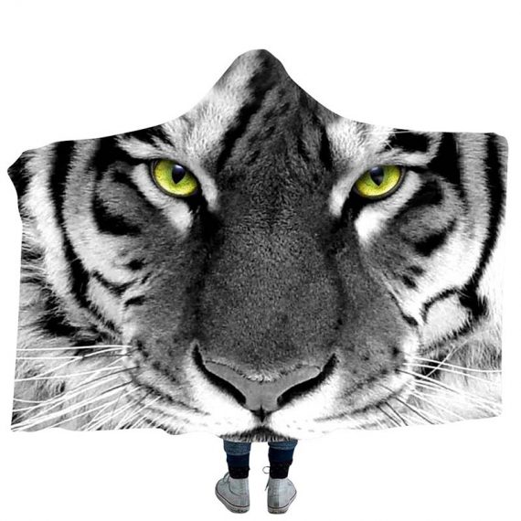 3D Style Printing Tiger Blanket