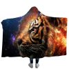 Anime Printing 3D Style Tiger Blanket