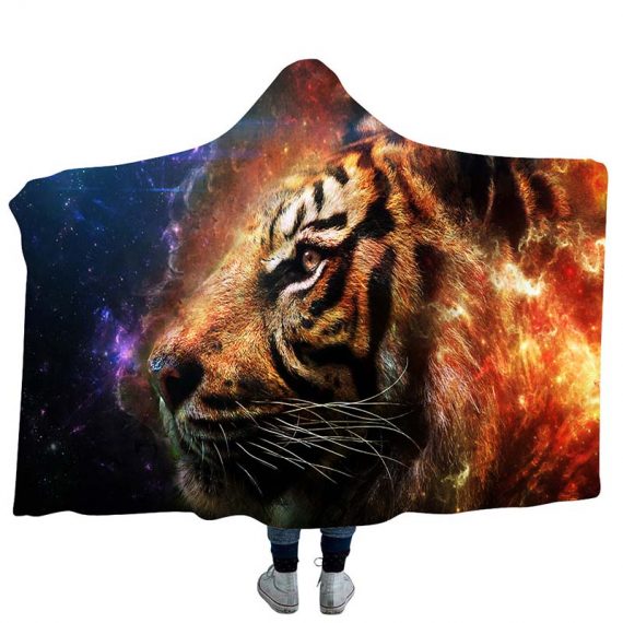 Anime Printing 3D Style Tiger Blanket