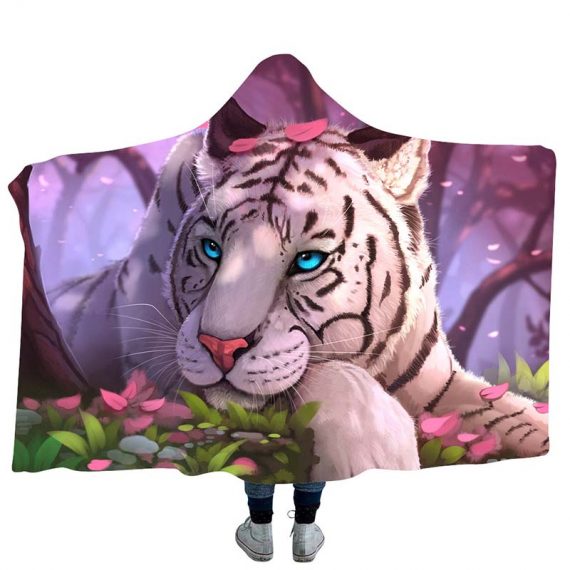 3D Style Anime Printing Tiger Blanket