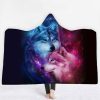 Wolf Hooded Blanket 3D Style