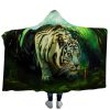 Tiger 3D Style Anime Print Throw Blanket