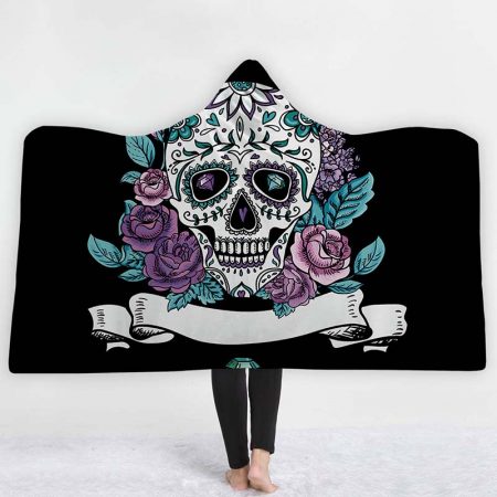 Skull Hooded 3D Printing Blanket