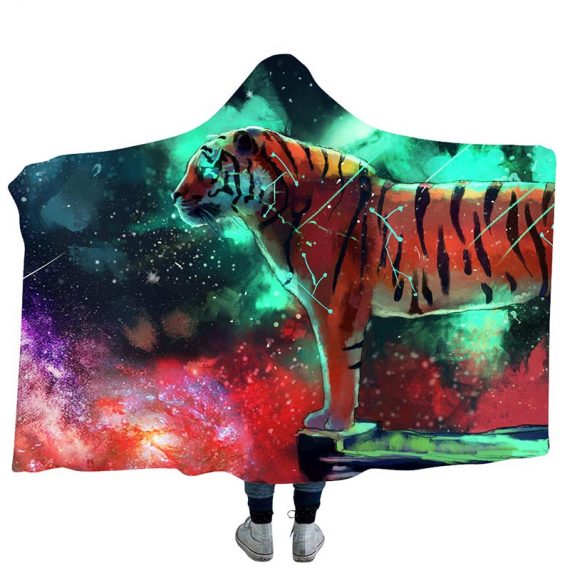 Tiger 3D Anime Print Throw Blanket