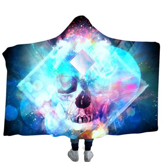3D Style Soft Skull Blanket