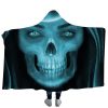 Printing Hooded Skull Blanket 3D Style