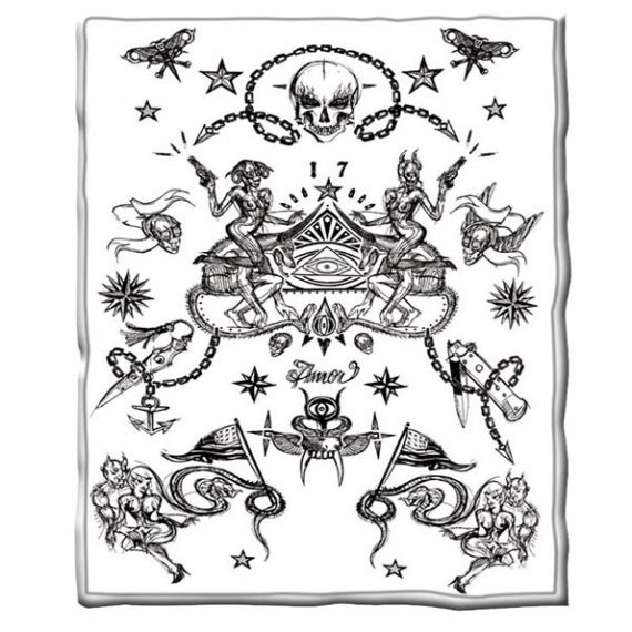 3D Style Printing Skull Blanket