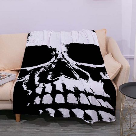 Day Of The Dead 3D Print Skull Blanket