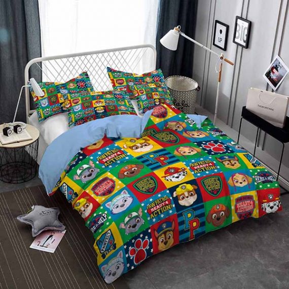 Colorful Printing Paw Patrol Bedding Set