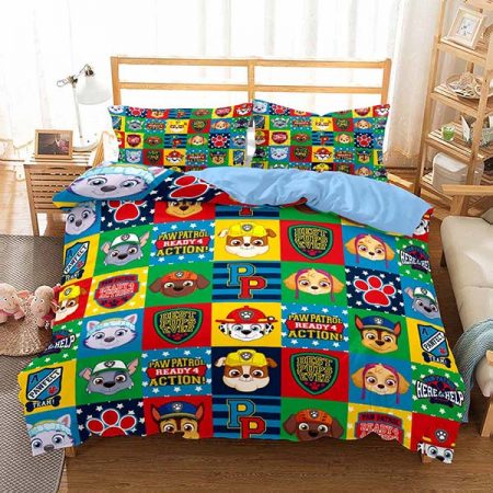 Colorful Printing Paw Patrol Bedding Set