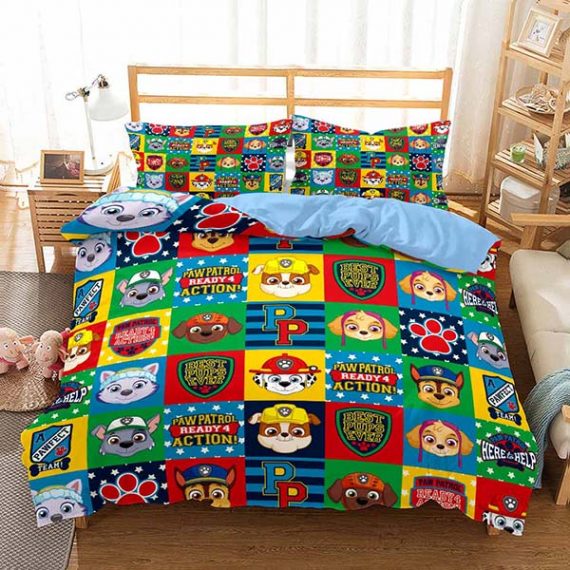 Colorful Printing Paw Patrol Bedding Set