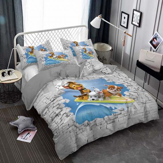 3D Style Comforter Paw Patrol Bedroom Set