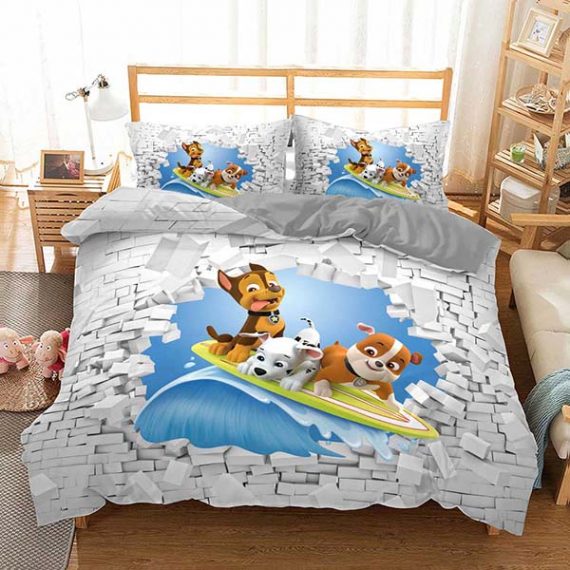 3D Style Comforter Paw Patrol Bedroom Set