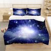 3D Style Duvet Cover Galaxy Bedding