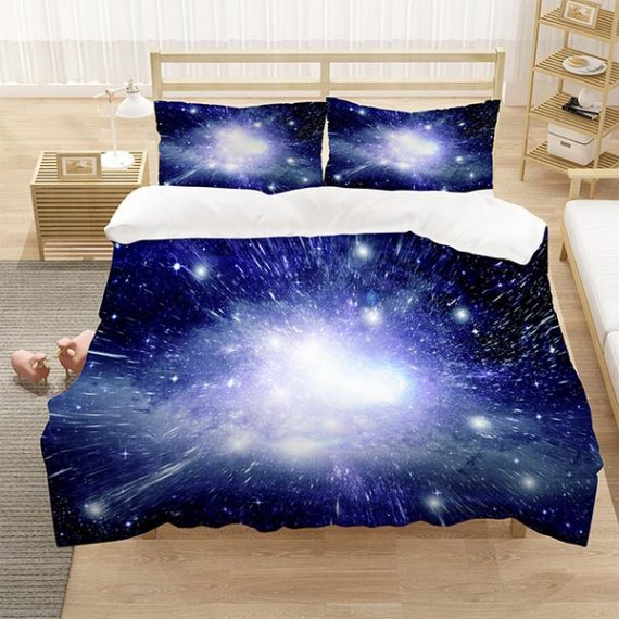 3D Style Duvet Cover Galaxy Bedding