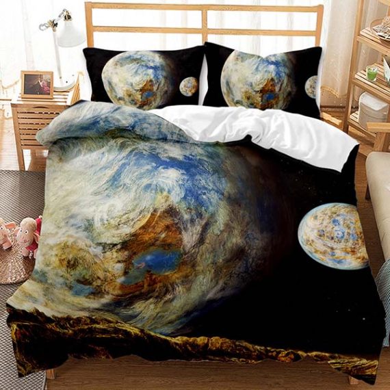 3D Style Galaxy Duvet Cover