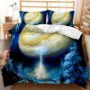 Three-Picec 3D Style Galaxy Bed Set