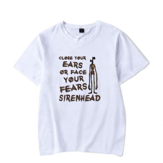 White Siren Head T Shirts For Men