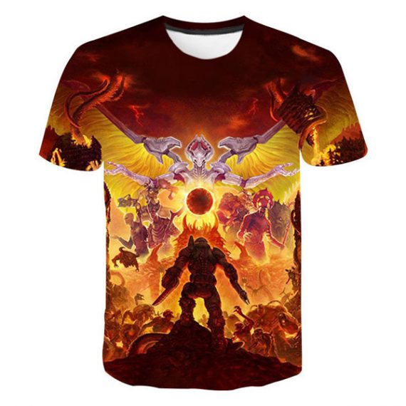 Doom Game Character T Shirts For Men