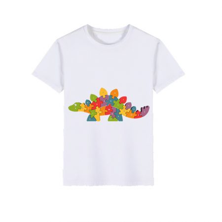 Dinosaur Short Sleeve Round Neck T Shirts