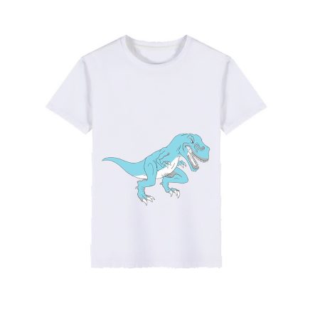 Kids Cool Dinosaur Short Sleeve Round Neck T Shirts